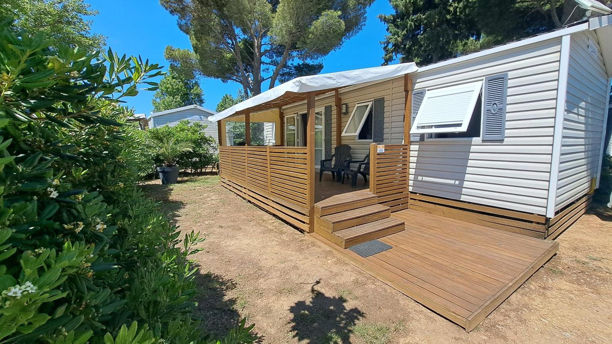 Mobile Home Climatise 3 Chambres A Narbonne Plage Exteriör bild